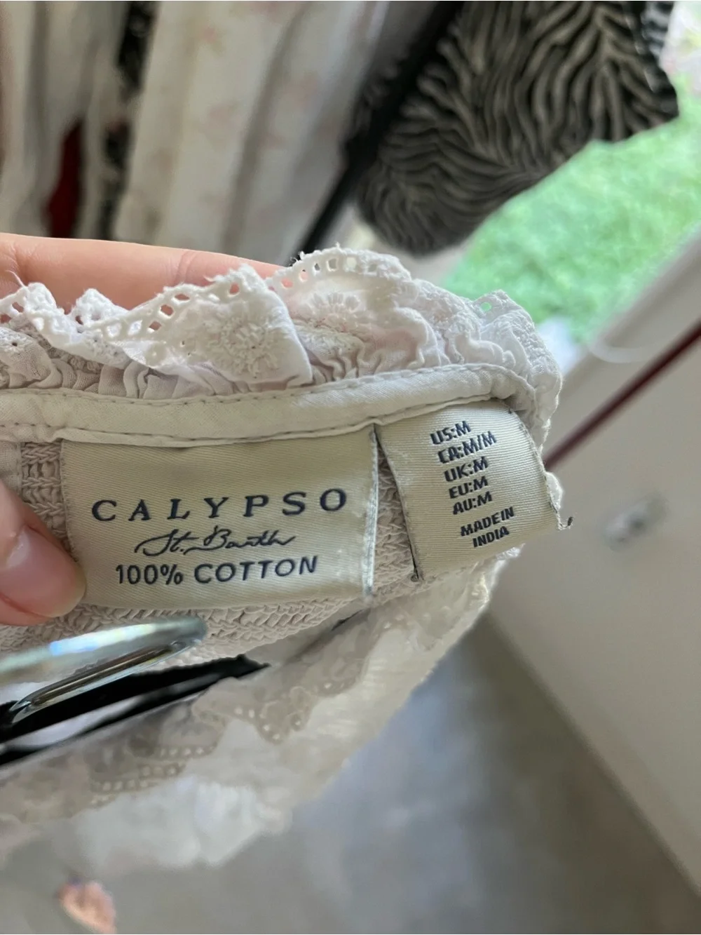 Calypso St.Barth eyelet mini dress sz M